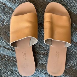 Splendid Camel Slide Sandals